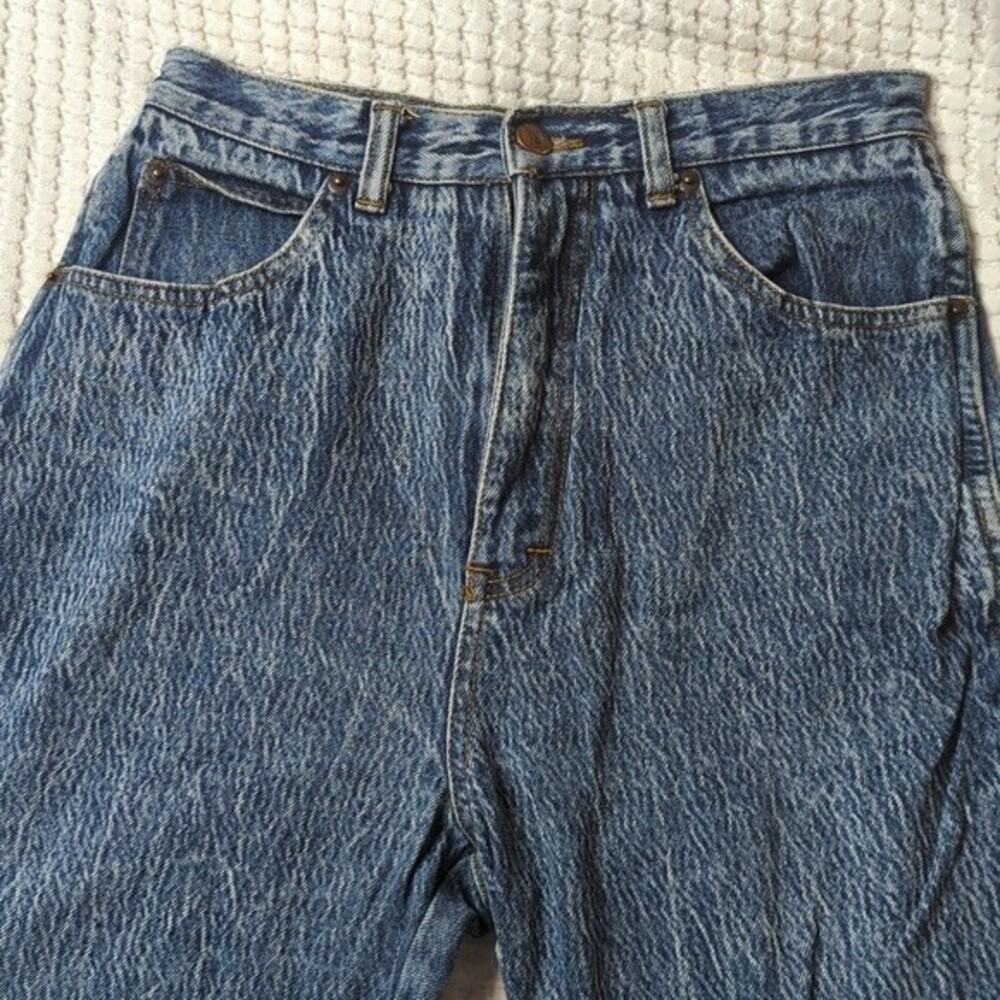 Stefano International vintage 80s acid wash high rise cotton jeans size 8